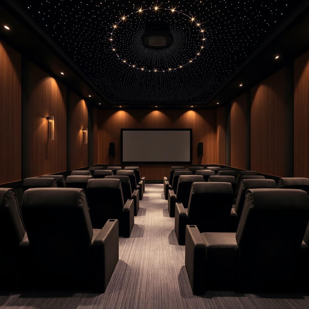 Private home cinema in a full-footprint basement conversion — Full Basement Conversion & Cinema, Notting Hill W11