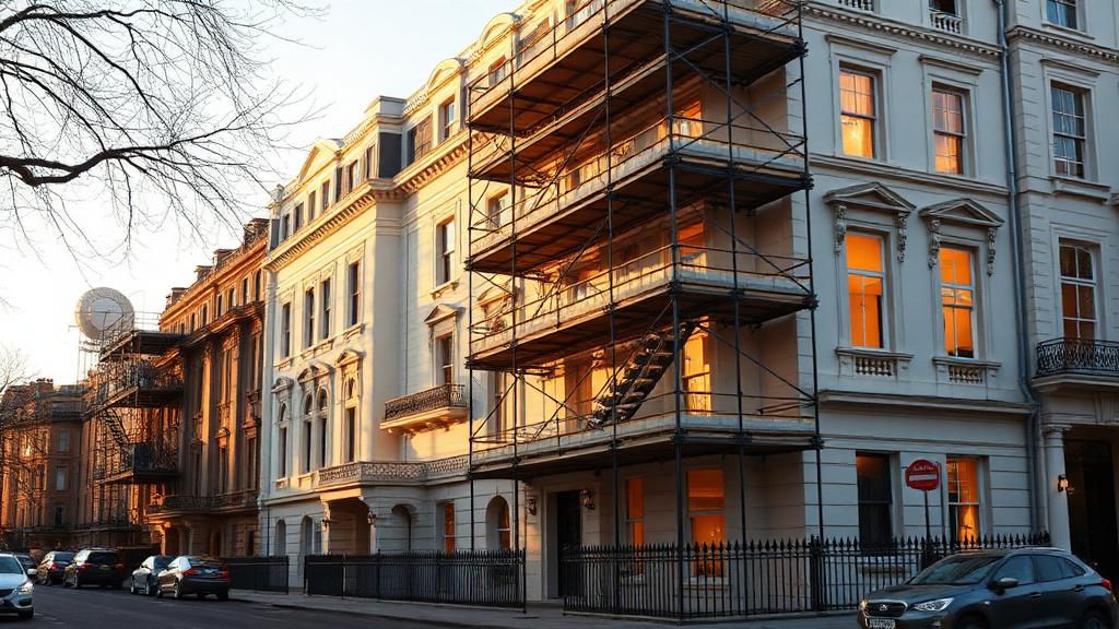 High-end property renovation project by Vine Construction in Mayfair